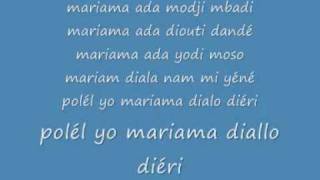 baaba maal mariama lyrics chords