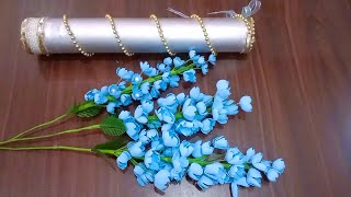 Foamic Sheet Flowers With Vase // FLOWER MAKING TUTORIAL // FOAM SHEET FLOWER // DIY