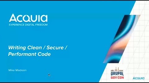 Writing Clean / Secure / Performant Code