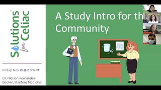 Stanford Solutions for Celiac Webinar with Dr  Fernandez Becker