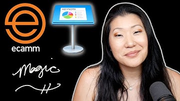 Using @EcammLive and @Apple Keynote to create magic