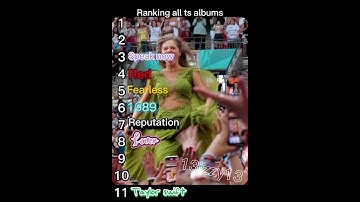 Ranking all ts albums @afterglowswiftie @TaylorSwift