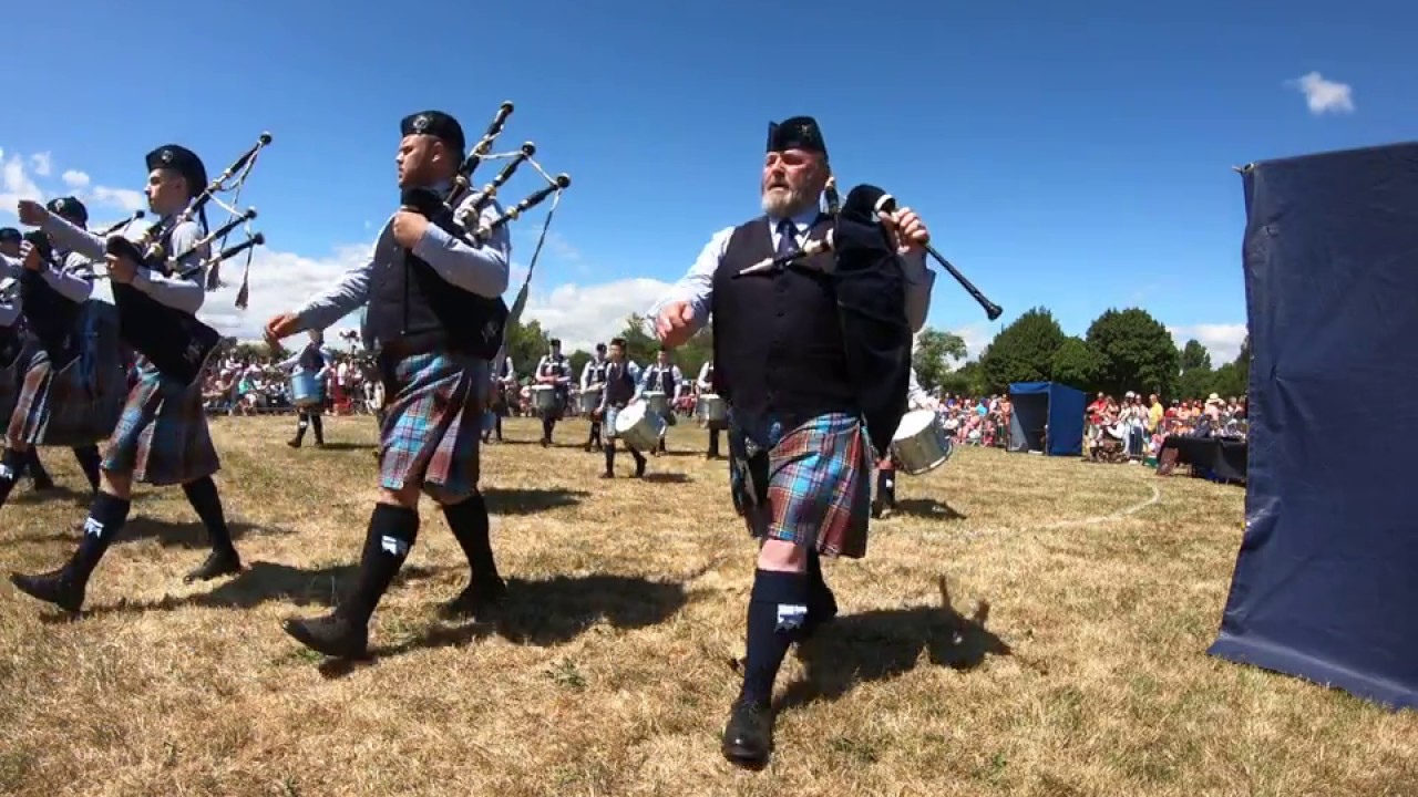 New Ross Pipe Band at the All Ireland Pipe Band Championships Held in