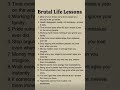 Brutal Life Lessons #brutal #shorts #singh2m #lifelessons #brutaltruth