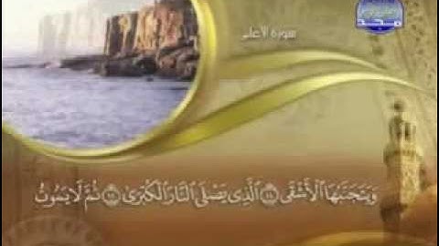 سوره الاعلى القارئ الشيخ جمال عبد الحميد الجعفرى