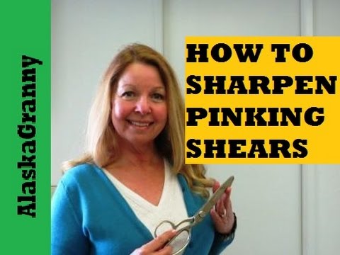 How To Sharpen PInking Shears And Scissors