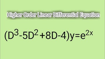 (D^3-5D^2+8D-4)y=e^2x #HigherOrderLinearDifferentialEquation L762