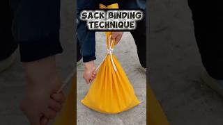 Strong and Easy Knot for Sealing Heavy Bags #knot #technique #rope