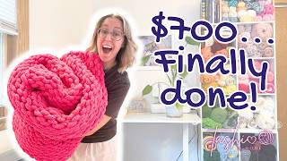Finishing $700 Worth of Custom Crochet Orders 🧶 The Final Push! // Tashi at Home Vlog