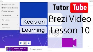 Prezi Video Tutorial - Lesson 10 - Sharing Screen