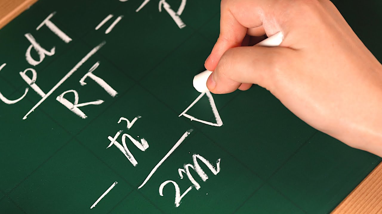 ASMR__Слушайте математический рисунок__👩🏻‍🏫 Математическая формула на доске для мгновенного сна