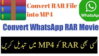 How to convert whatsapp movie into mp4 file | video converter | convert mp4