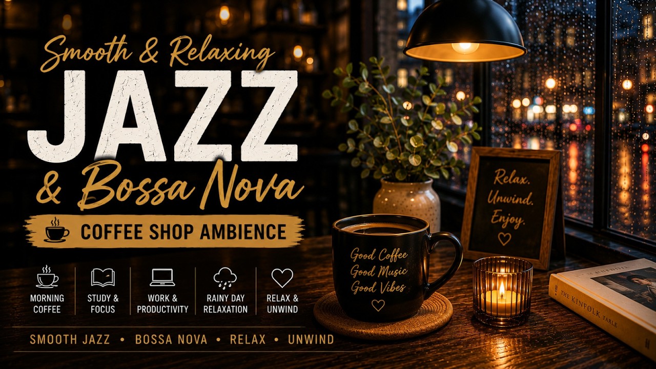 Warm Cafe Jazz Vibes ✨ Relaxing Music for Study, Work and Sleep