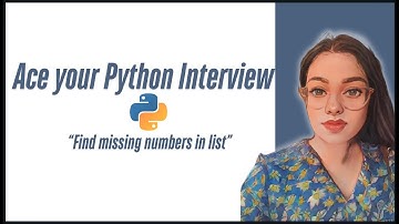 Python | Quick Interview Tip: Find the Missing Number in a List #python #interviewtips