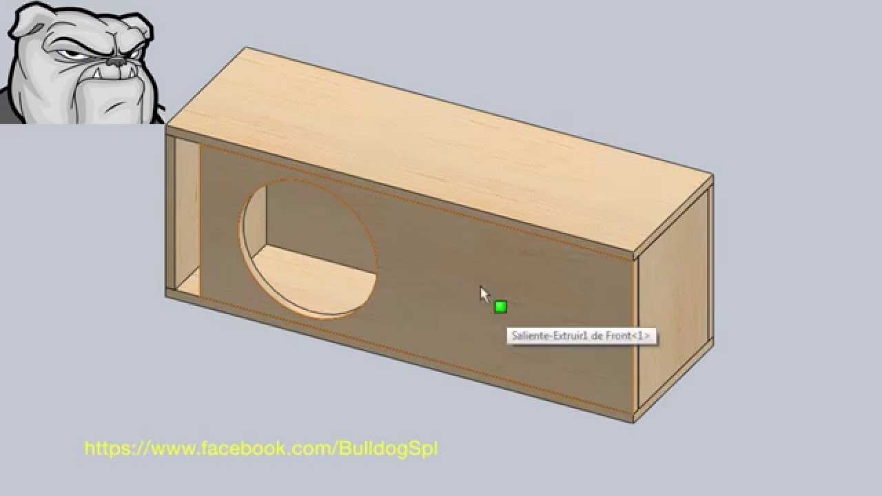 Manifestación Arquitectura Paso Cajón para 1 Cerwin Vega 12" entonada a 35 Hz (Bulldog-Box Level 2) -  YouTube