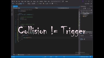 3 Difference between Collision and Trigger in Unity