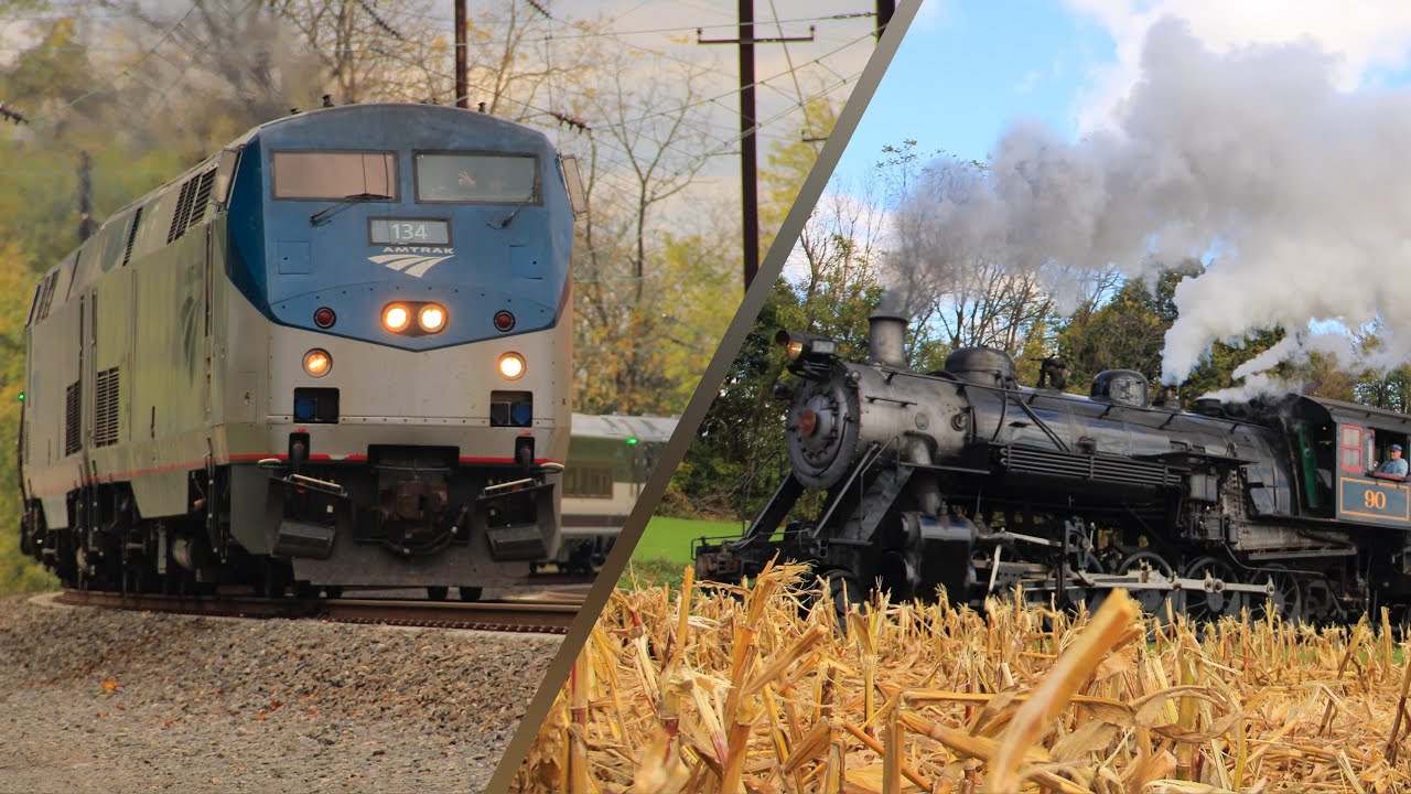 Strasburg 90 & Amtrak Keystone Railfanning (10/23/2025)