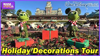 Magic Kingdom Holiday Decorations Tour 2025 - Walt Disney World (4K)