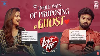 Unique ways of proposing a ghost ❤   Ashish | Vaishnavi | Arun | MM Keeravaani | Dil Raju