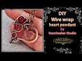 Lets make simple heart pendant how to make a wire wrapped heart pendant 5 beginners