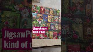 Relaxing and chill winter afternoon pastime.  Love this puzzle! #puzzles #jigsawpuzzle