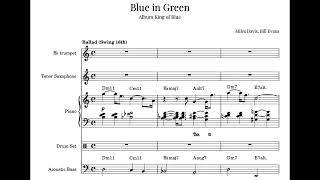 Blue in Green - Miles Davis - Bill Evans - Full Transcription - Album Kind of Blue