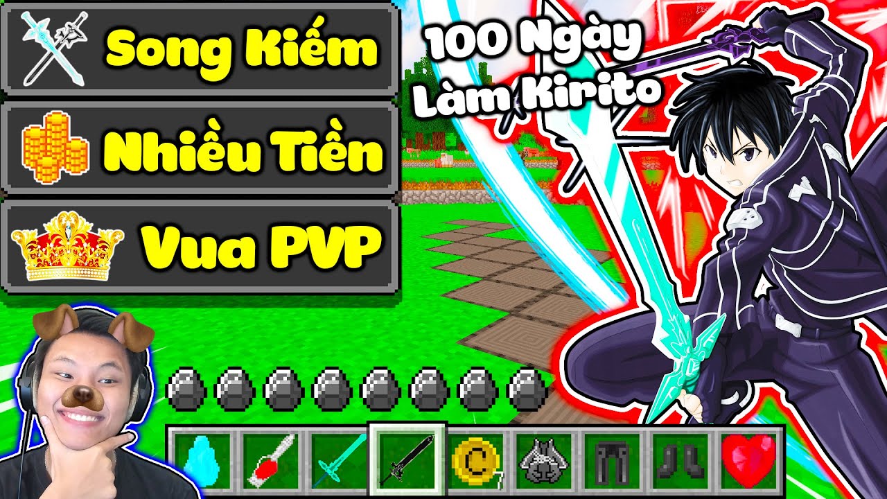 minecraft online thai  2022  JAYGRAY THỬ THÁCH 100 NGÀY LÀM KIRITO SINH TỒN TRONG MINECRAFT*BẬC THẦY SỬ DỤNG SONG KIẾM CỰC VIP ⚔️