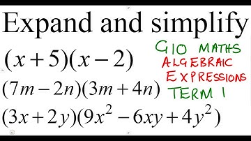 Mathematics Grade 10 Algebraic Expressions - Expand and Simplify Term 1 @mathszoneafricanmotives
