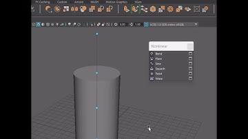 Using non-linear deformersin MAYA e.g. SINE #autodesk #maya