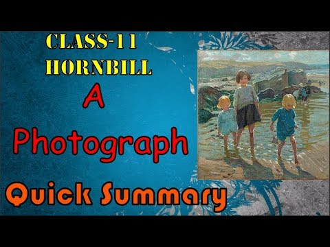 A Photograph Class 11 Hindi Summary