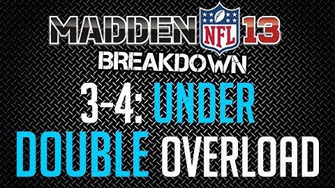 Madden 13 : Defense Tips : 3-4 Under (Double Overload Blitz)