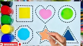 Learn Shapes, colour, Educational video for kids | shapes name with colour | nursery rhymes | आकार |