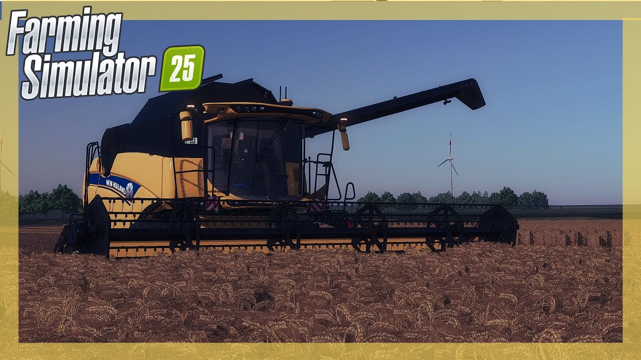 Barley harvest with New Holland CX 8.80  | FS25 gameplay |