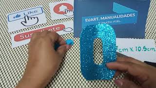 Letter O in foam without mold