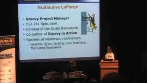 Groovy Keynote Speech - Oct 2007 - Part 1