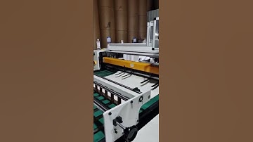 #Shorts Label Sticker Stock Paper Roll To Sheet Cutting Slitting Machine With Automatic Counter