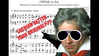(M)Ode to Joy - Beethoven's famous tune in all 7 diatonic modes (Fun with Music Theory)