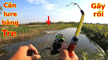 Tự chế cần câu Lure bằng Tre, và cái kết khi đối mặt Hugo