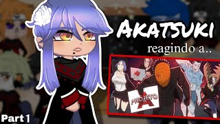 |React☁️ Festa da Akatsuki🖤 parte 1!