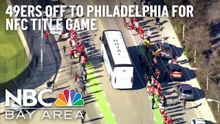 49ers Off to Philadelphia to Play Eagles in NFC Title Game