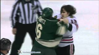 Daniel Carcillo vs Brad Staubitz Dec 14, 2011
