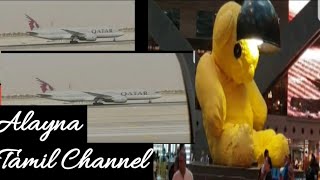 Qatar airways|qatar Airport| flight take off and Landing|Travel vlog