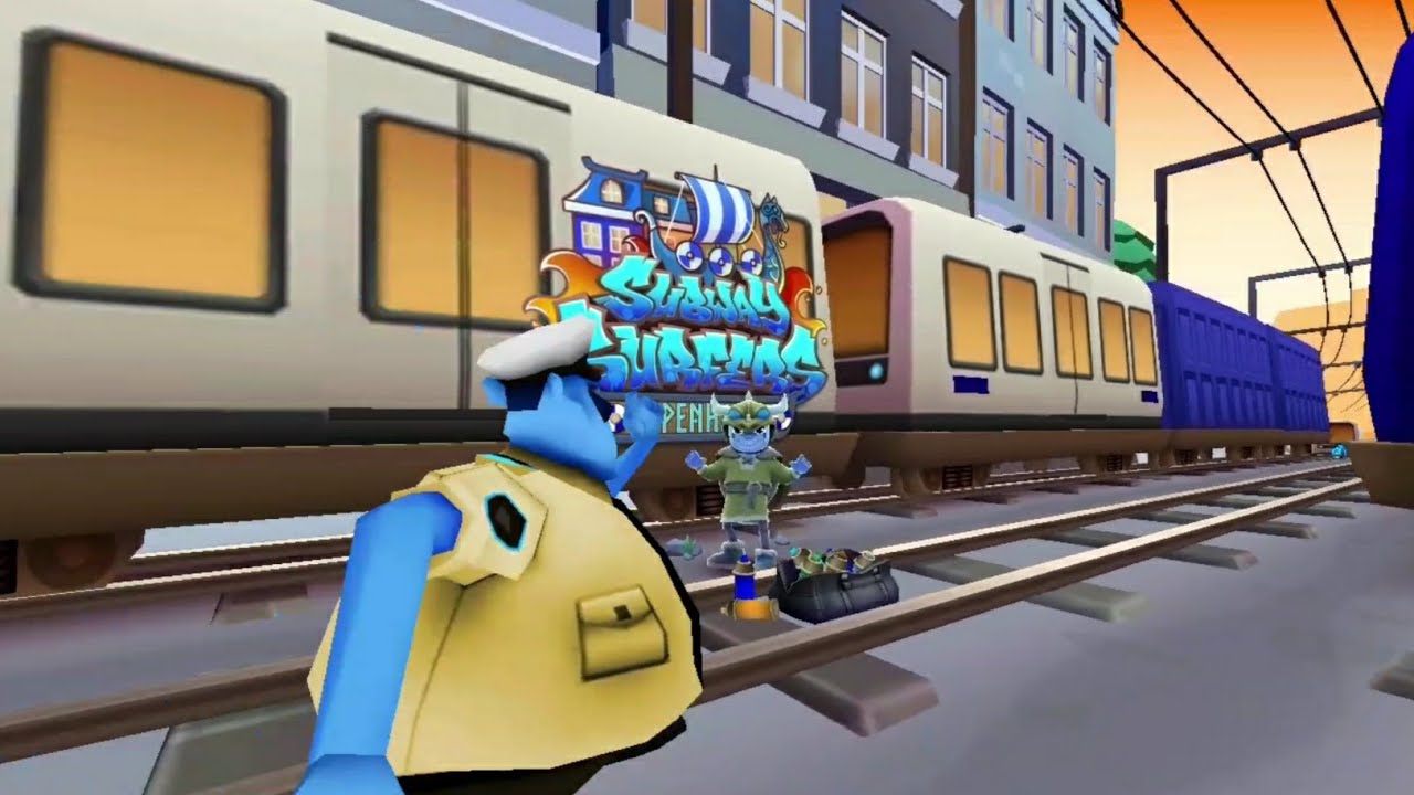 Subway Surfers World Tour 2021 Copenhagen Gameplay in Inverted Colour