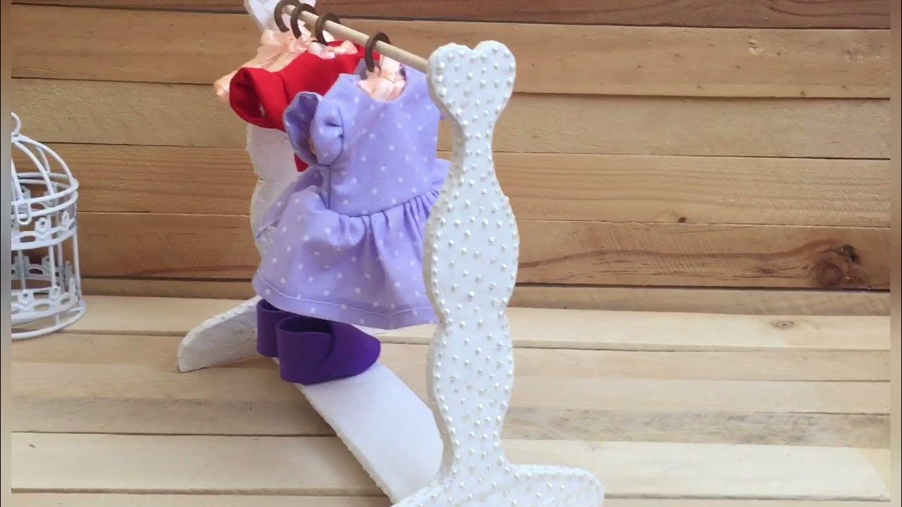 Вешалка для куклы/кукольной одежды своими руками из подручных ...