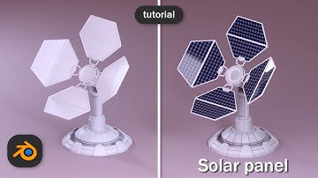 modelling a 3D solar panel in blender
