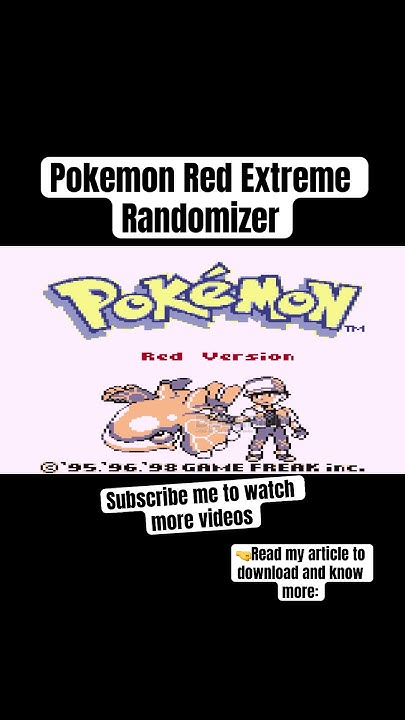 Pokemon Red Extreme Randomizer GB Hack ROM - Ducumon