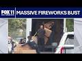 Massive fireworks bust in South Los Angeles; Cops avoid repeat of 2021 explosion