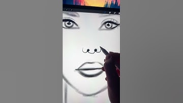 How to draw a nose ❤️🤧 #nose #prettynose #howto #draw #portraitdrawing