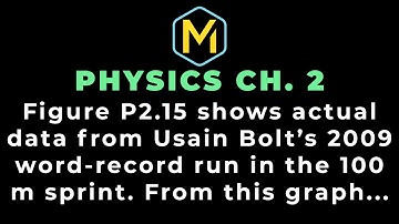 2.15 Mastering Physics Solution-"Figure P2.15 shows actual data from Usain Bolt’s 2009 word-record