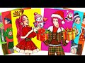 HAPPY CHRISTMAS OF HUNTRIX MIRA & SAJA BOYS | KPOP DEMON HUNTERS | STICKER BOOK